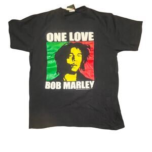 Vintage Style Bob Marley One Love Tee Men’s Medium Reggae Jamaica Vibes